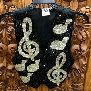 EUC Arise sequin music vest S/M